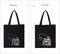Beginner Canvas Tote Bag Embroidery Kit – Black Kitten Cross Stitch with Hoop & Threads